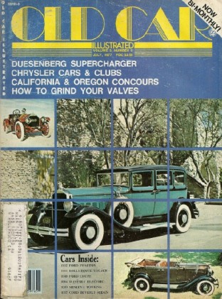 OLD CAR ILLUSTRATED 1977 JULY -  DUESENBERG SUPERCHARGER, CHRYSLER CARS,1911 R-R